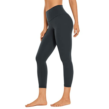 CRZ YOGA Butterluxe High Waisted Capris Workout Leggings - Buttery Soft Yoga Pants | Melanite Medium