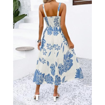 Floral Boho Summer Dress for Women - Lightweight & Flowy