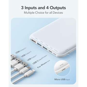 Charmast 26800mAh Slim Portable Charger Power Bank, 15W Fast Charging Battery Pack, Travel Essentials Compatible with iPhone 16/16 Pro/16 Pro Max, iPhone15/14/13/12 Series, iPad, Samsung etc