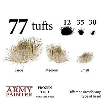 The Army Painter Tufts - Battlefield Tufts: Frozen Tuft, 77 Pcs, 3 Sizes -Terrain Model Kit for Mini...