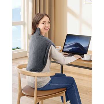 Electric Heating Pad for Neck and Shoulders - 6 Settings