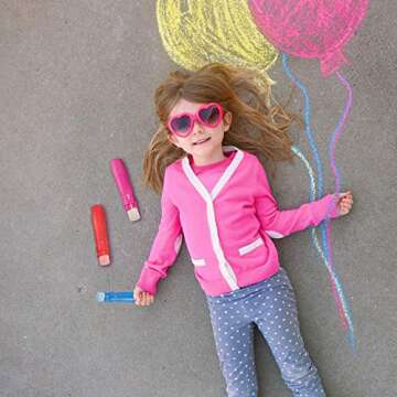 Sidewalk Chalk Holders Railroad Chalk Holder Jumbo Plastic Adjustable Clip for Kids Teachers Students Office or Classroom(5 Pieces)