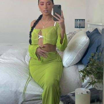 Chic 2Pcs Women Skirt Set - Perfect for Summer Events