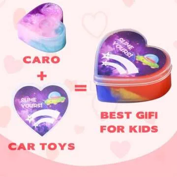 28 PCS Galaxy Slime Valentines Day Gift with Greeting Cards, Valentines Classroom Exchange Gifts for Kids, Valentine Party Favor Toy Set School Supplies Classroom Activities Prize Rewards