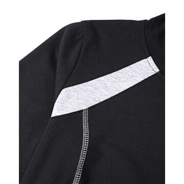 Misswor Casual Hoodies for Women Pullover,Misses Athletic Exercise Sports Shirts Long Sleeve Cute Tunics Yoga Active Lightweight Tops Rapidry Wicking Hiking Jogging Jersey Fall Apparel Black Large