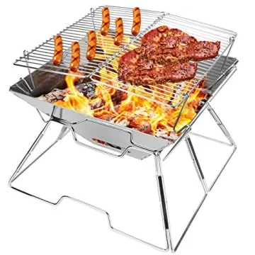 Odoland Portable Folding Campfire Grill for All Adventures
