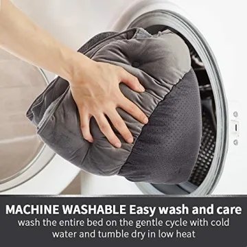 Asvin Small Soft Dog Bed & Cat Bed Ideal for Small Pets