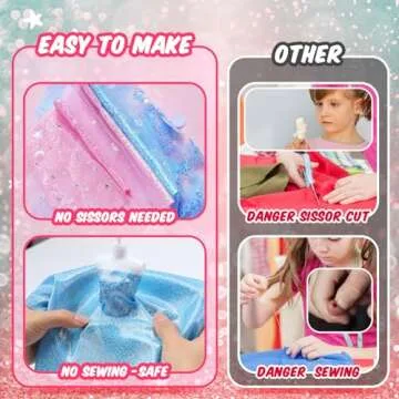 Skirfy Fashion Designer Kits for Girls Ages 8-12 with 5 Mannequins,Girls Toy,Accessories,DIY Art and...