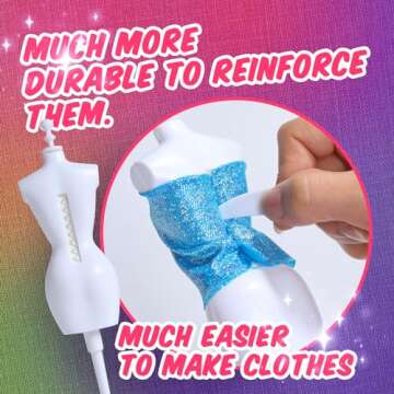 Skirfy Fashion Designer Kits for Girls Ages 8-12 with 5 Mannequins,Girls Toy,Accessories,DIY Art and Craft Kits for Kids,Dress Design Craft Making Kit Gift for Kids Birthday Teen Girl Gifts Stuff