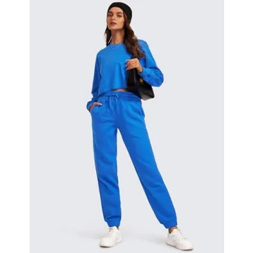 CRZ YOGA Fleece Lined Sweatpants for Women Cozy Style