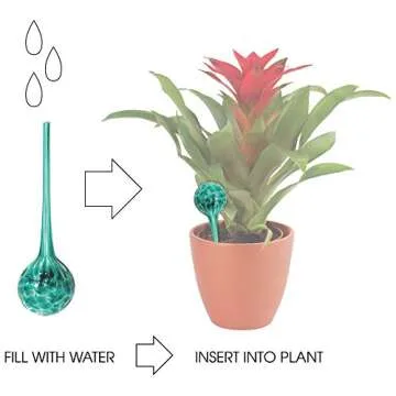 Elegant Watering Globe Set for Easy Plant Care