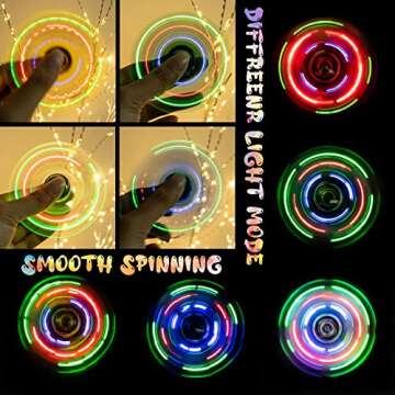 Buy FIGROL 3 Pack LED Light Fidget Spinners for Kids
