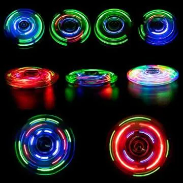 Buy FIGROL 3 Pack LED Light Fidget Spinners for Kids