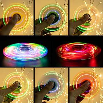 Buy FIGROL 3 Pack LED Light Fidget Spinners for Kids