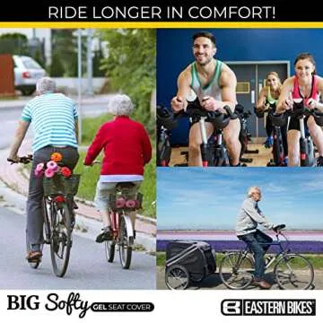 Premium Tiedye Gel Bike Seat Cushion for All Riders