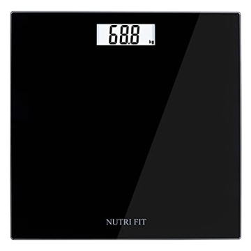 NUTRI FIT Digital Bathroom Scale Body Weight Scales 400 lbs Ultra Slim Most Accurate for Gym Yoga St...