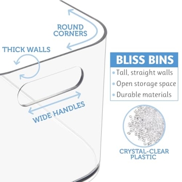 STORi Bliss Clear Pantry Organizer Bin for Home Storage