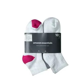 Comfortable Women's Cotton Ankle Socks, 10 Pairs Pack
