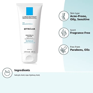 La Roche-Posay Effaclar Medicated Gel Cleanser for Acne