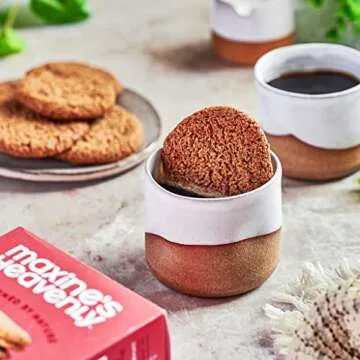 Maxine's Heavenly Crispy Cinnamon Cookies | Low Carb, Low Sugar, Vegan Snacks, Plant Based Snack, Kosher, Gluten Free Snack - Healthy Snacks | 2 Pack = 24 Cookies