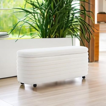 chairus Storage Bench Stylish Ottoman for Home Décor