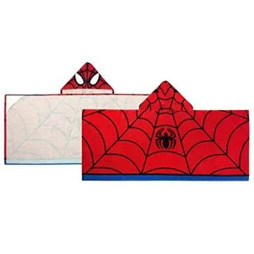 Jay Franco Kids Hooded Towel Avengers - Spiderman Red