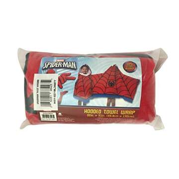 Jay Franco Kids Hooded Towel Avengers - Spiderman Red