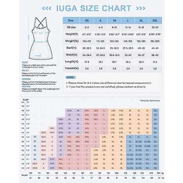 IUGA Tennis Dress for Women Athletic Dress with Built-in Shorts & Bra Womens Workout Golf Exercise Dresses Sea Blue