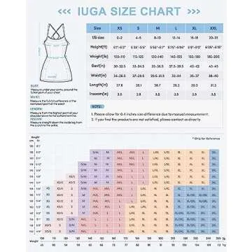IUGA Tennis Dress for Women Athletic Dress with Built-in Shorts & Bra Womens Workout Golf Exercise Dresses Sea Blue