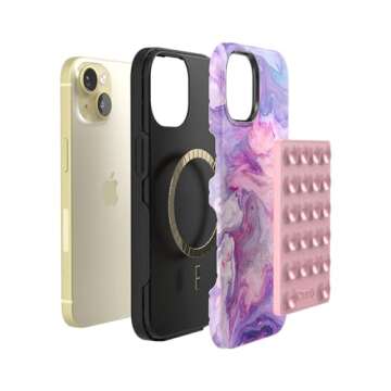 Casely Grippy | Pink Silicone Suction Phone Mount Compatible with MagSafe