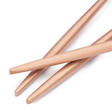 GIOCOCO Matte Rose Gold Silverware Set - 20 PCS Elegant Cutlery