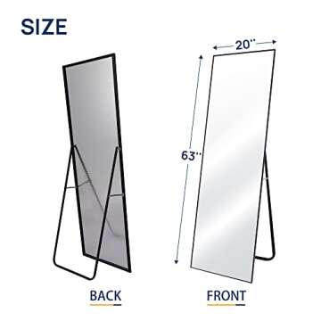 ENJOYBASICS Full Length Mirror - Stylish & Safe Home Decor