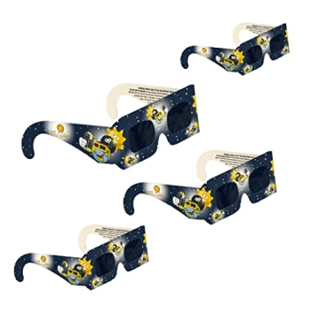 Lunt Solar Systems Junior Eclipse Glasses - Safe and Certified Solar Viewers for Kids