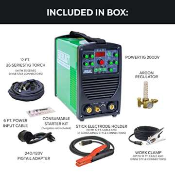 Everlast Poweri-TIG 201 DC TIG Stick Welder 110v/220v dual voltage