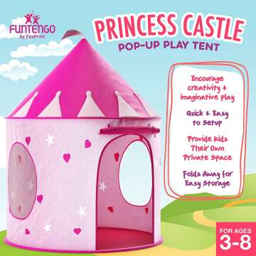 Princess Castle Play Tent for Indoor & Outdoor Fun