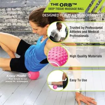 Pro-Tec Athletics Orbs, Vary in size and color, Deep Tissue Massage, Muscle Relief, Hamstring, Quadr...