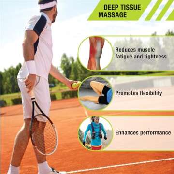 Pro-Tec Athletics Orbs, Vary in size and color, Deep Tissue Massage, Muscle Relief, Hamstring, Quadriceps, Calf, Multi-Directional Massage Ball, Enhance Performance, Adult, Working Out