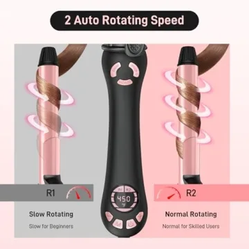 1 Inch Automatic Curling Iron with Dual Voltage Features