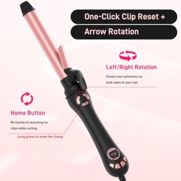 1 Inch Automatic Curling Iron with Dual Voltage Features