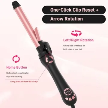 1 Inch Automatic Curling Iron with Dual Voltage Features