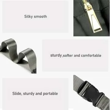 ZORFIN Adjustable Fanny Pack - Stylish Crossbody Bag for All