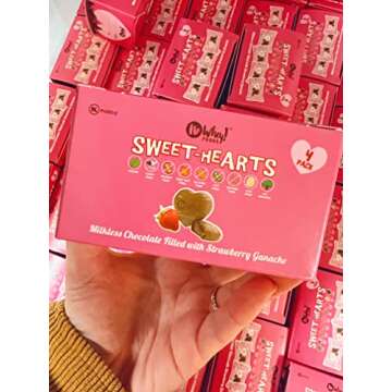 Strawberry Ganache Chocolate Sweethearts | Vegan & Allergy Friendly