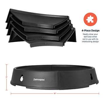 Retrospec Luna Exercise Ball & Pump - Anti-Burst Stability