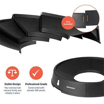 Retrospec Luna Exercise Ball & Pump - Anti-Burst Stability