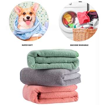 Microfiber Dog Towels - Quick Drying and Absorbent