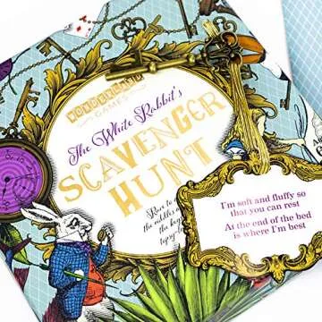 The White Rabbit's Scavenger Hunt by Professor Puzzle. - Alice in Wonderland Themed Treasure Hunt for The Whole Family.