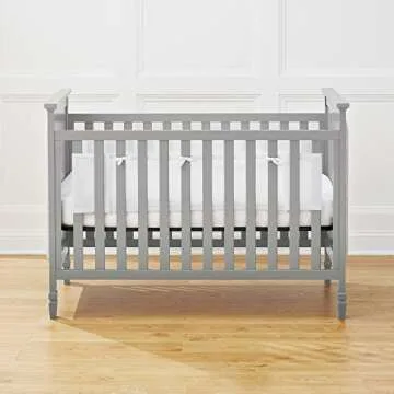 BreathableBaby Breathable Mesh Liner for Cribs - Classic 3mm Mesh, White, 2FS