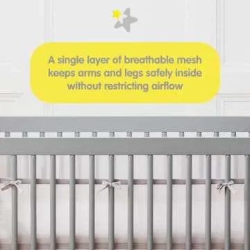 BreathableBaby Breathable Mesh Liner for Full-Size Cribs