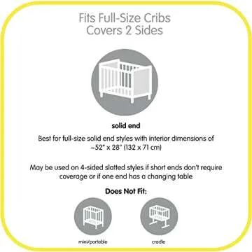 BreathableBaby Breathable Mesh Liner for Full-Size Cribs