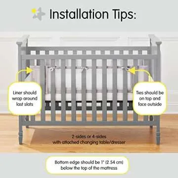 BreathableBaby Breathable Mesh Liner for Full-Size Cribs